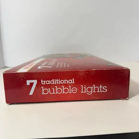 Sylvania Traditional Bubble Christmas Lights (7 count) New in Box - Picture 7 of 16